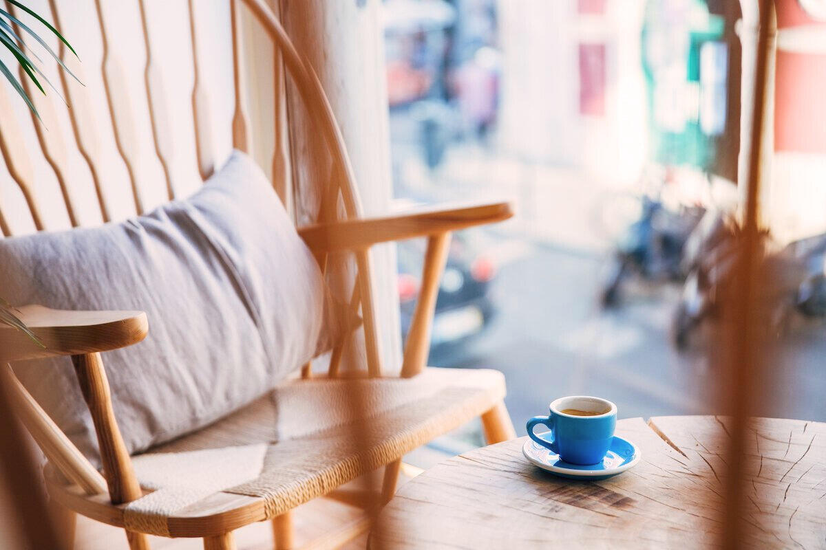 Chair & coffee